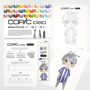COPIC® Ciao Serene Palette Starter Layoutmarker-Set farbsortiert 1,0 + 6,0 mm, 1 Set