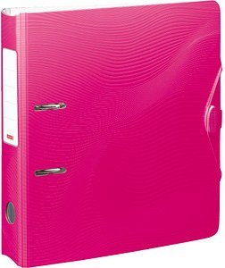 BRUNNEN WAVE Ordner pink Kunststoff 7,0 cm DIN A4