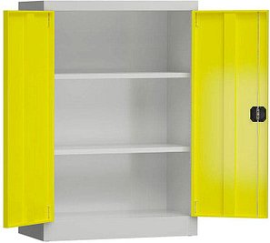 ClassiX Metallschrank X-530326 zinkgelb, lichtgrau 92,0 x 42,0 x 120,0 cm, aufgebaut, 1 St.