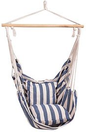 Garden Pleasure Hängesessel TOBAGO weiß, blau, 1 St.