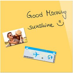 Be!Board® Glas-Magnettafel 45,0 x 45,0 cm sonnengelb