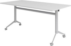 HAMMERBACHER Mehrzwecktisch KF 16 lichtgrau rechteckig, T-Fuß-Gestell silber, 160,0 x 80,0 x 75,0 cm