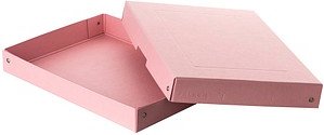 FALKEN PURE Aufbewahrungsbox 500 Blatt pastellrosa 24,0 x 32,0 x 4,0 cm, 1 St.