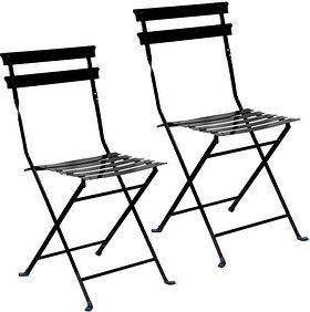 meet powered by PAPERFLOW Gartenstühle EDEN schwarz, 2 St.