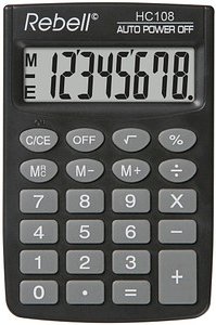 Rebell HC 108 Taschenrechner schwarz