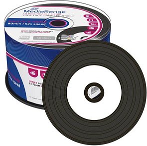 50 MediaRange CD-R Vinyl 700 MB bedruckbar