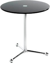 Thumbnail - HAKU Möbel Beistelltisch rund MDF-Platte schwarz 45,0 x 45,0 x 50,0 cm, 1 St.