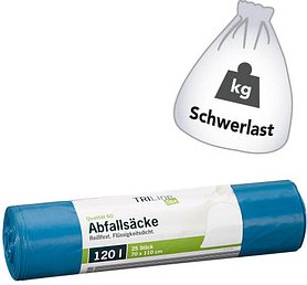 TRILine® Schwerlastsäcke Öko 120,0 l blau 40,0 µm, 25 St.