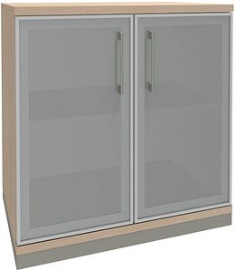 fm Aktenschrank Oldenburg, 4260429767595 akazie, Acrylglas satiniert 1 Fachboden 80,0 x 44,2 x 78,1 cm