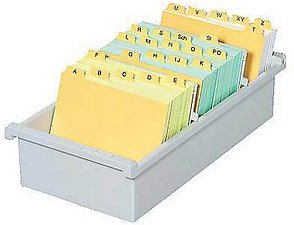 HAN Karteikasten DIN A6 für 800 Karteikarten grau ohne Deckel