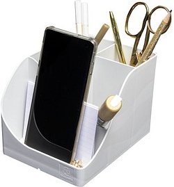 Thumbnail - Exacompta Stiftehalter Pen Wave weiß Polystyrol 5 Fächer 11,0 x 12,0 x 16,0 cm