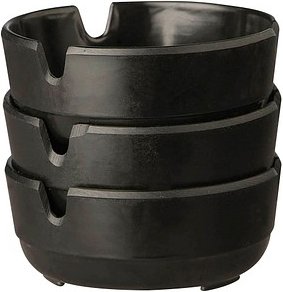 Thumbnail - APS Aschenbecher schwarz, 3 St.