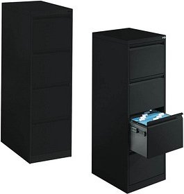 CP C 2000 Acurado Hängeregistraturschrank anthrazit 4 Schubladen 43,3 x 59,0 x 135,7 cm