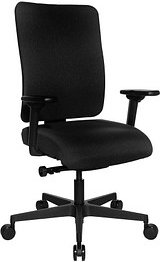Topstar Bürostuhl Sitness Open X (P) Deluxe, OX600TW2 T20 Stoff schwarz, Gestell schwarz