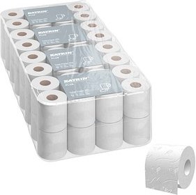 KATRIN Toilettenpapier Plus 3-lagig, 64 Rollen