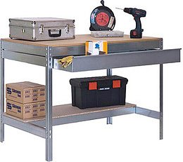 Simonrack Werkbank SIMONWORK BT0 BOX silber 1 Schublade 151,0 x 76,0 x 84,2 cm