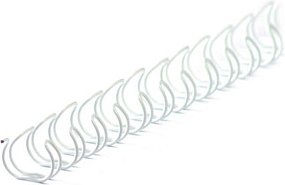100 LMG Drahtbinderücken weiß für 50 Blatt