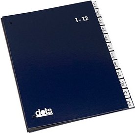 Thumbnail - dots Pultordner 1-12, Jan.-Dez. blau, 1 St.