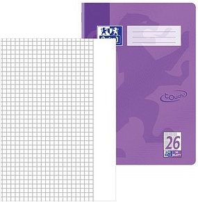 OXFORD Schulheft Touch Lineatur 26 kariert DIN A4 Außenrand, 16 Blatt, 1 St.