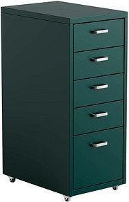 FlexiSpot Rollcontainer grün 5 Auszüge 28,0 x 41,0 x 69,0 cm