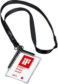 DURABLE Ausweishalter mit Textilband transparent, 10 St.