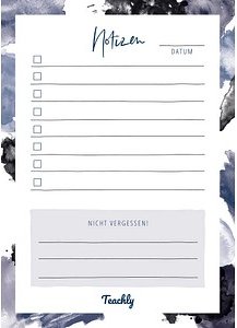 Teachly Notizblock DIN A6 liniert, 1 St.