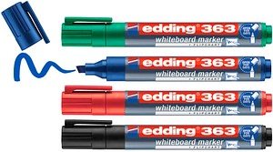 edding 363 Whiteboard-Marker farbsortiert 1,0 - 5,0 mm, 4 St.