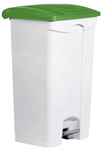 Thumbnail - helit Mülleimer 90,0 l weiß, grün
