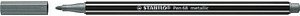 STABILO Pen 68 metallic Filzstift silber, 1 St.