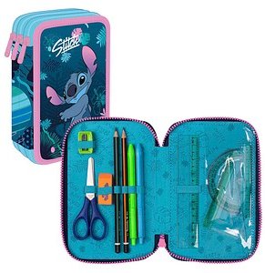 Thumbnail - CoolPack Federmäppchen befüllt Jumper 3 Disney Stitch Motiv, 23,0 x 10,0 cm