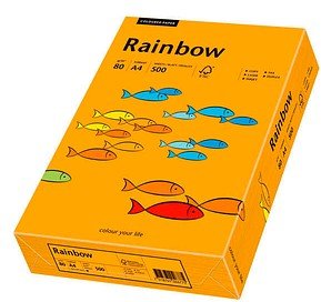 Rainbow Kopierpapier orange DIN A4 80 g/qm 500 Blatt