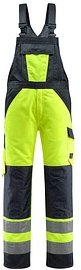 Thumbnail - MASCOT® unisex Warnschutz-Latzhose Gosford gelb, schwarzblau Größe 28