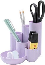 HAN Schreibtisch-Organizer CAMPUS pastelllila Polystyrol 6 Fächer 13,1 x 15,4 x 13,7 cm