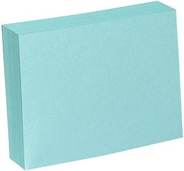 Karteikarten DIN A6 blau blanko, 100 St.