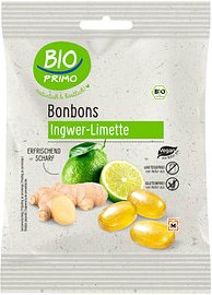 BIO PRIMO Bio Ingwer-Limette Bonbons 13 St./ 60,0 g