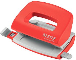 AKTION: LEITZ Locher Recycle Mini rot mit Prämie nach Registrierung