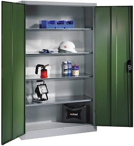 CP Metallschrank 8931-052 S10281 lichtgrau, rededagrün 120,0 x 50,0 x 195,0 cm, aufgebaut, 1 St.