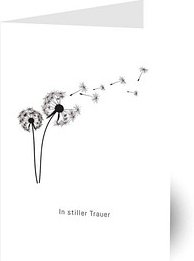 LUMA Trauerkarte Pusteblume DIN B6, 1 St.