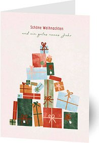 LUMA Weihnachtskarte Geschenke DIN B6