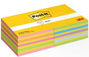 Post-it® Haftnotizen farbsortiert, 2 Würfel