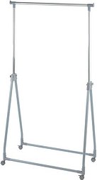Thumbnail - WENKO Kleiderständer silber Metall 88,0 x 100,0 - 168,0 cm