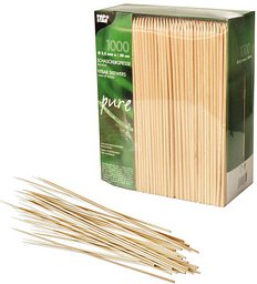 PAPSTAR Einweg-Fingerfood-Spieße pure, Holz, 1.000 St.
