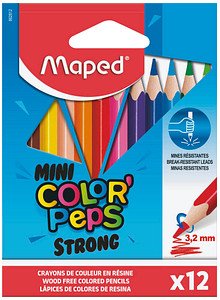 maped COLOR'PEPS STRONG Buntstifte farbsortiert, 12 St.