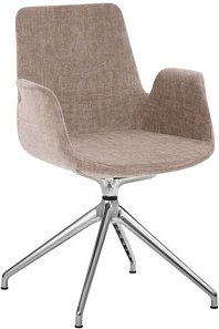 Mayer Besuchersessel myHELIOS mauve Aluminium poliert Stoff, 1 St.