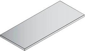 Thumbnail - CP Fachboden silber 119,4 x 55,2 cm, 1 St.