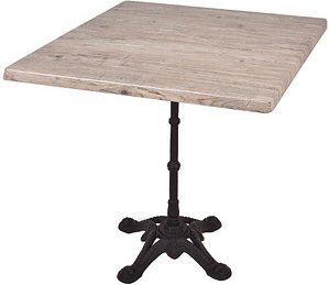 Garden Pleasure CIVETTA Bistrotisch quadratisch Spanplatte hellbraun 80,0 x 80,0 x 74,0 cm, 1 St.