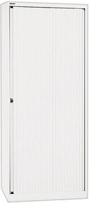 BISLEY Rollladenschrank verkehrsweiß 4 Fachböden 80,0 x 43,0 x 198,0 cm