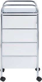 Thumbnail - WENKO Etagenwagen Messina silber 33,0 x 39,0 x 80,5 cm