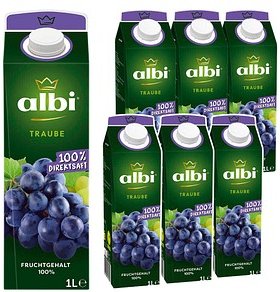 albi® Direktsaft Traube 6x 1,0 l