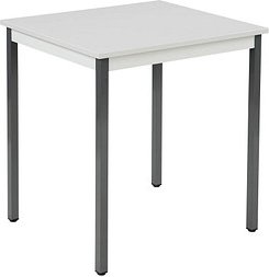 SODEMATUB Mehrzwecktisch lichtgrau, dunkelgrau rechteckig, Vierkantrohr grau, 70,0 x 60,0 x 74,0 cm